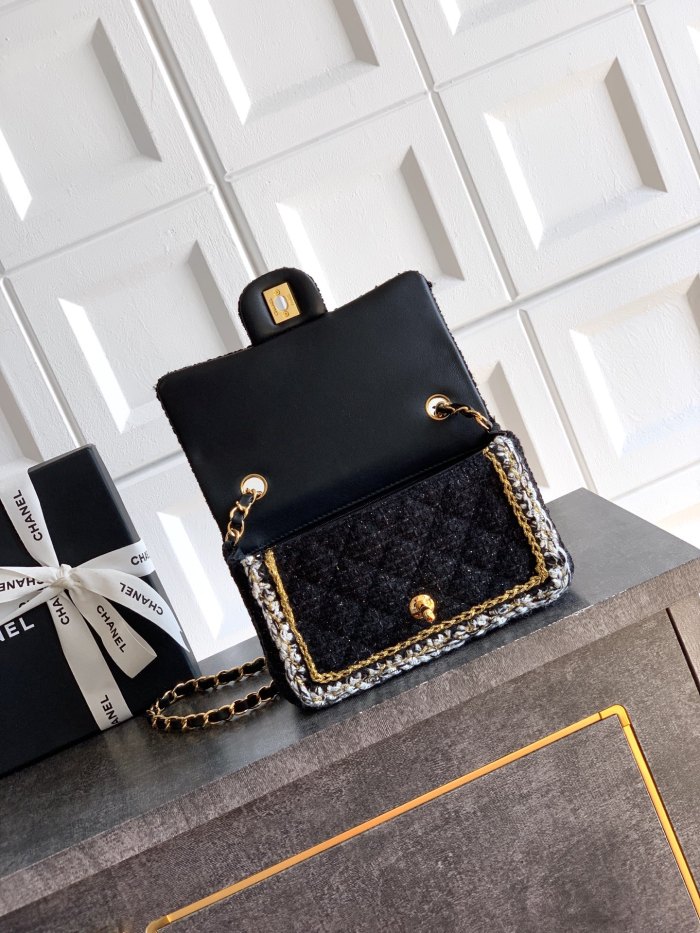 25K Classic Flap Bag in Tweed “20x13x7cm”-065 =
