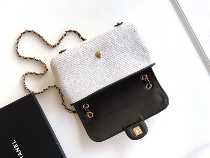 26C Woven Flap Bag “26x16x7cm”-038 =
