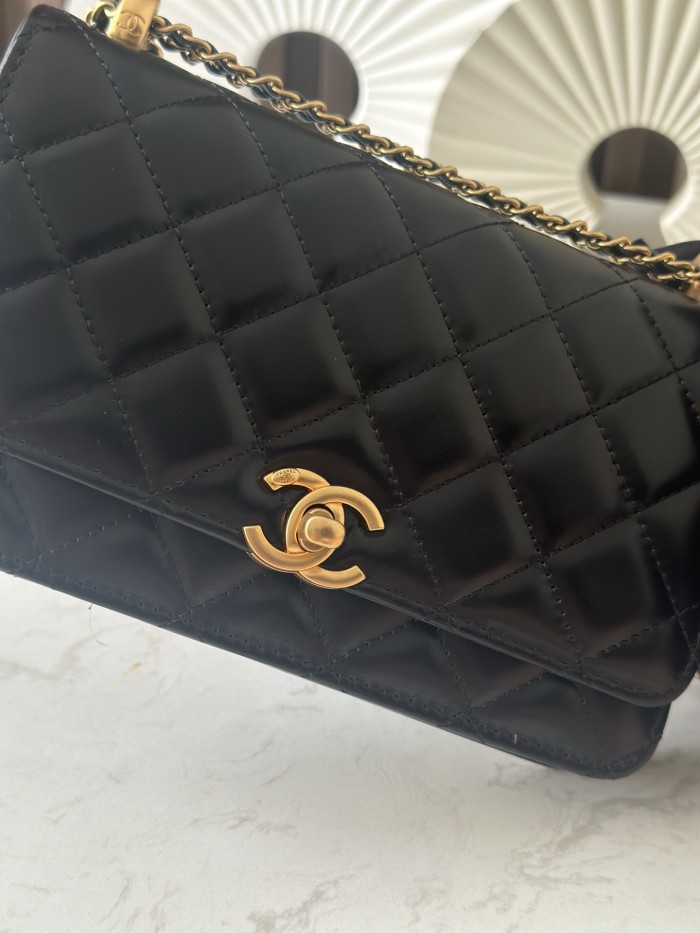 Wallet On Chain with Double Pearl Ball Chain “19.2x12.3x3.5cm” -036 =AP3580