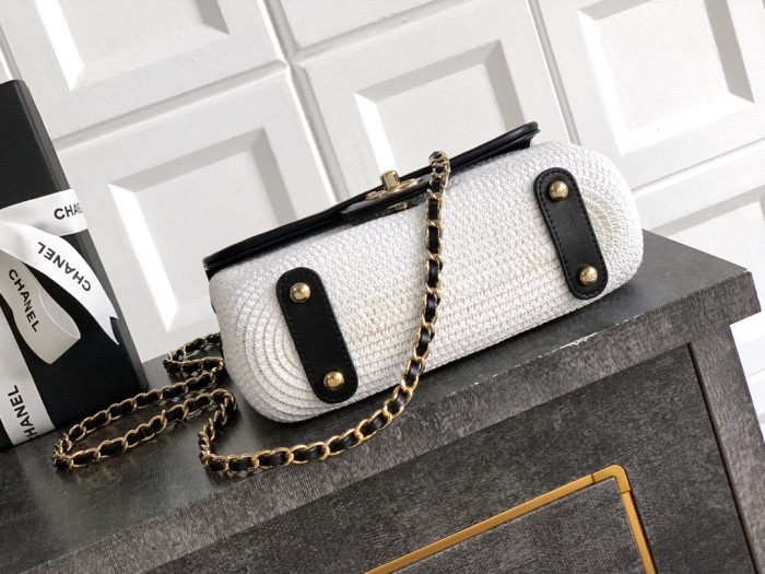 26C Woven Flap Bag “23x14x6cm” -087 =