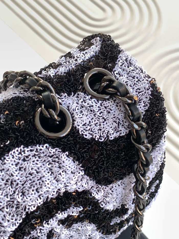 Classic Flap Bag in Sequin “15x25x7cm”-058 =AS2407