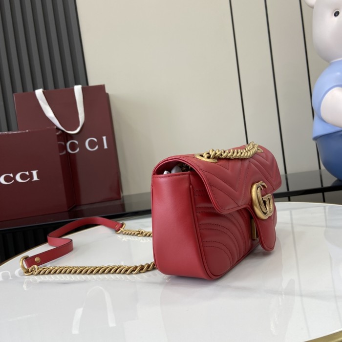 PM GG Marmont Wallet On Chain “22*13*6CM” 036