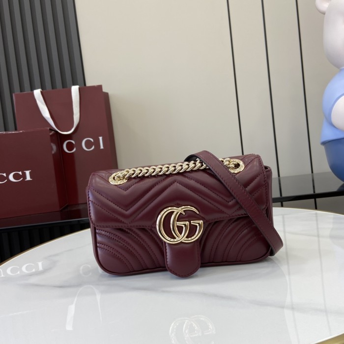 PM GG Marmont Wallet On Chain “22*13*6CM” 036
