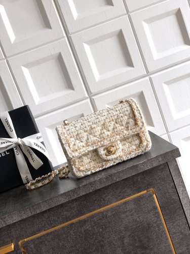 25K Classic Flap Bag in Tweed “20x13x7cm”-006 =