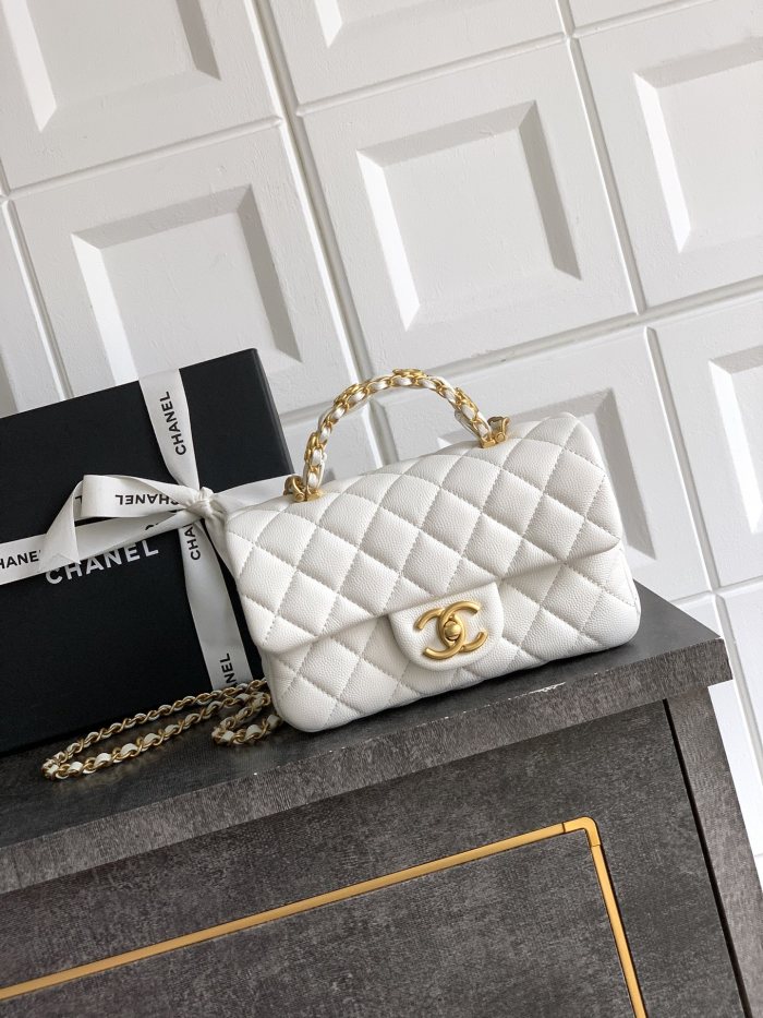 25B Classic Flap Handle Bag “19.5x12x6.5cm” -007 =