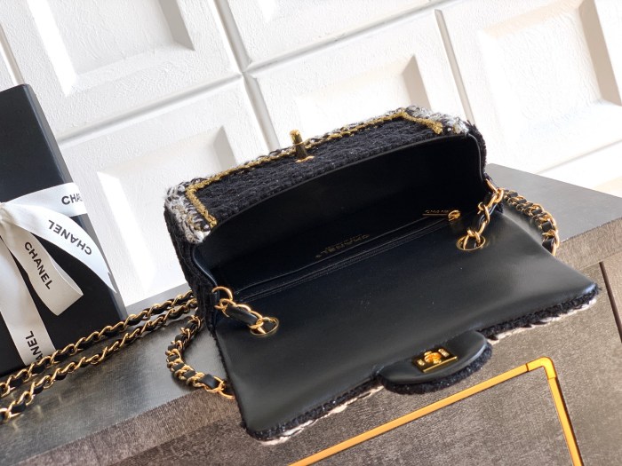 25K Classic Flap Bag in Tweed “20x13x7cm”-065 =