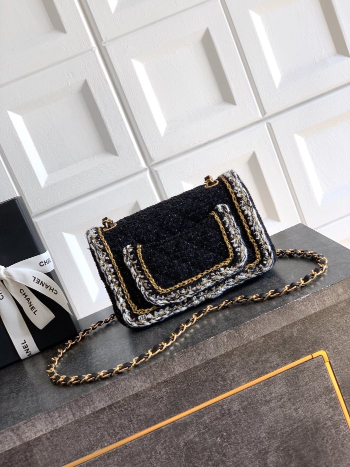 25K Classic Flap Bag in Tweed “20x13x7cm”-065 =