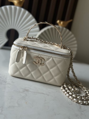 25S Vanity Case with Twisted Metal Handle “17x9.5x8cm” -006 =AP4275