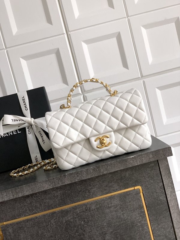 25B Classic Flap Handle Bag “13.5x22.5x6cm”-037 =