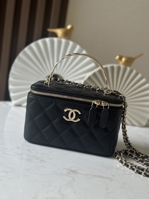 25S Vanity Case with Twisted Metal Handle “17x9.5x8cm” -006 =AP4275