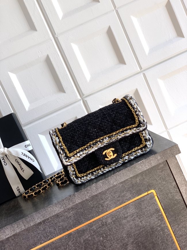 25K Classic Flap Bag in Tweed “20x13x7cm”-065 =