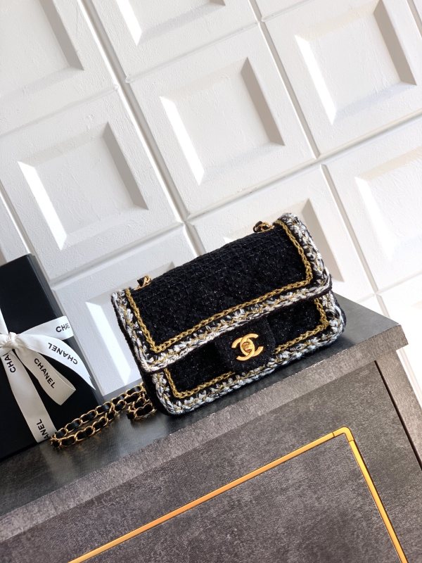 25K Classic Flap Bag in Tweed “20x13x7cm”-065 =