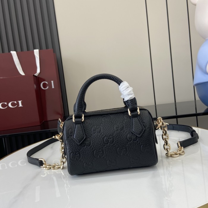 BB GG Emblem Boston Bag “16.5*10*8CM” 084