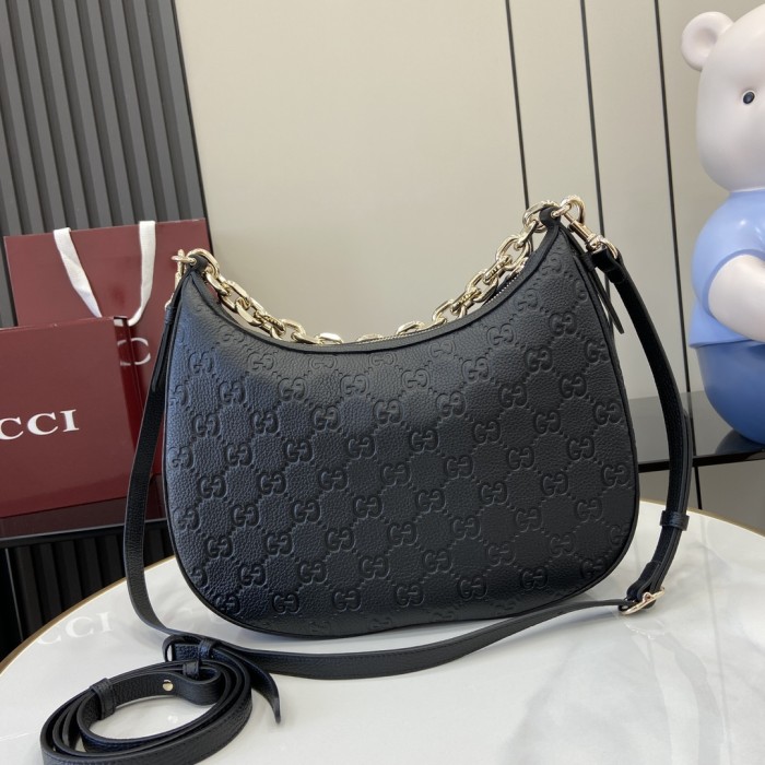 MM GG Emblem Hobo Bag “32*24*7CM” 046