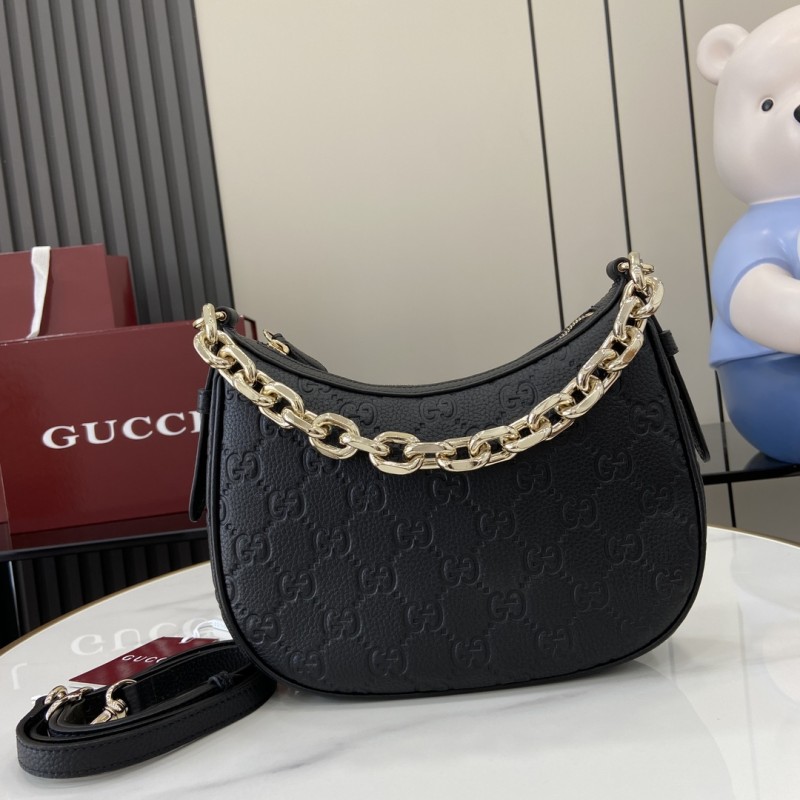 PM GG Emblem Hobo Bag “25.5*20*5CM” 045