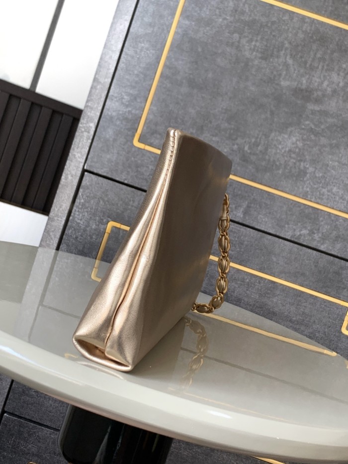 24K Clutch with Chain “24.5x16x2.5cm” -005 =