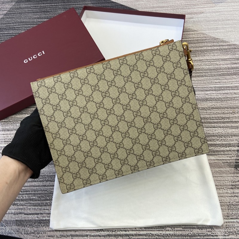GG Bi-color pouch“28x22x3.5CM”-023=