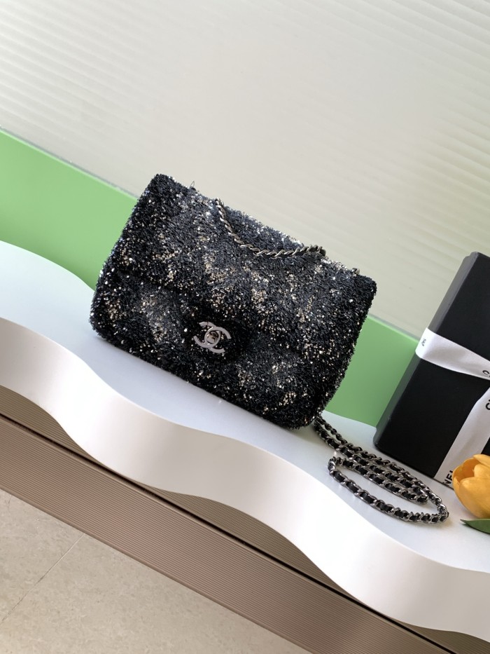 25B CF Sequin Bag “21x14x8cm” -009 =AS4298