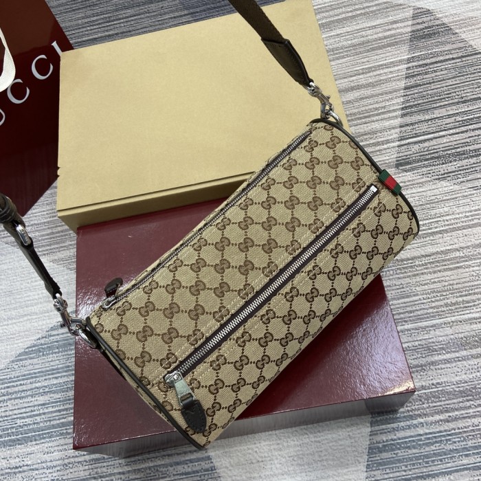 GG canvas small Boston bag“30x16x16CM -064=