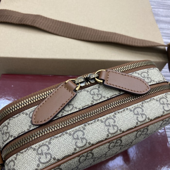 GG Emblem Crossbody Bag“19x12.5x7CM”-065=