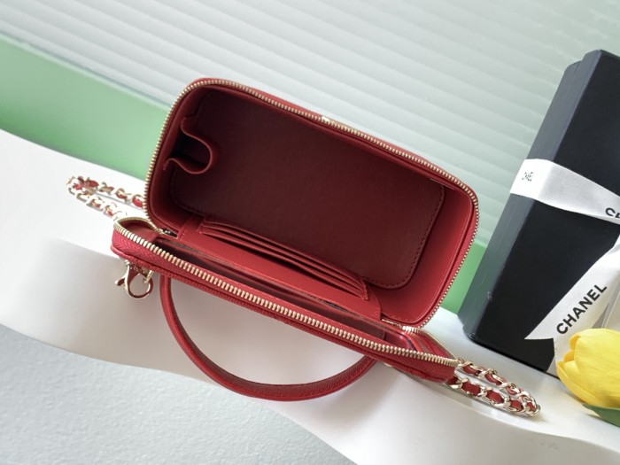 25K Large Quilt Vanity Case “17x9.5x8cm” -056 =AP4933