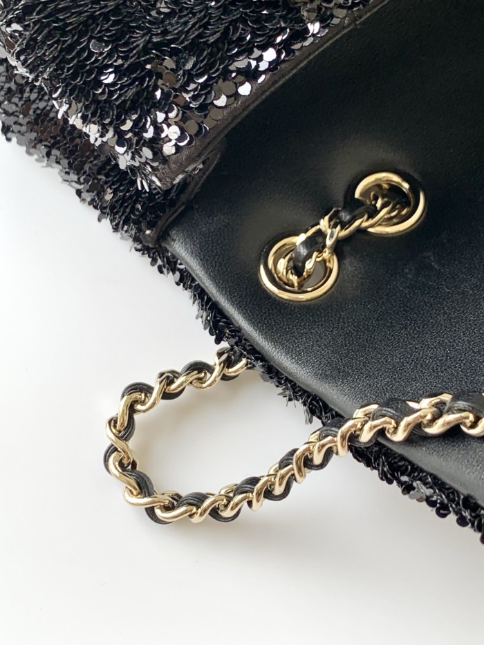 25B CF Sequin Bag “21x14x8cm” -009 =AS4298