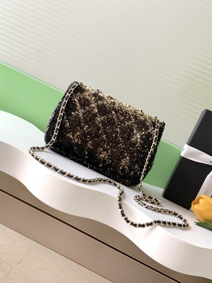 25B CF Sequin Bag “21x14x8cm” -009 =AS4298
