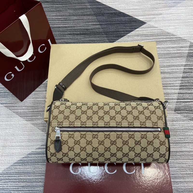 GG canvas small Boston bag“30x16x16CM -064=