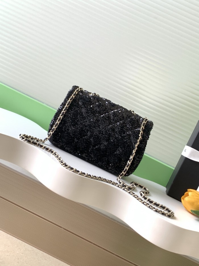 25B CF Sequin Bag “21x14x8cm” -009 =AS4298