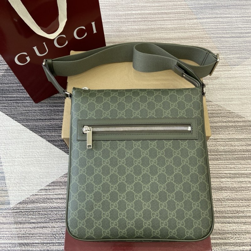 GG Monogram medium messenger bag“27*28.5*5CM”-044=