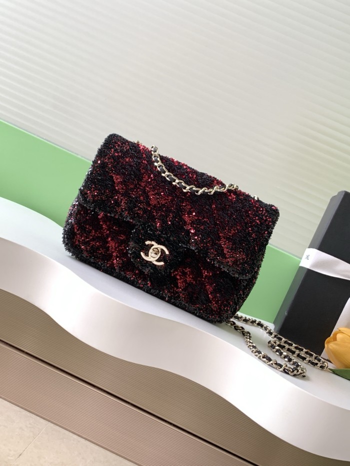 25B CF Sequin Bag “21x14x8cm” -009 =AS4298