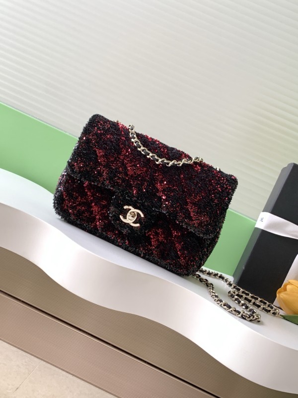 25B CF Sequin Bag “21x14x8cm” -009 =AS4298