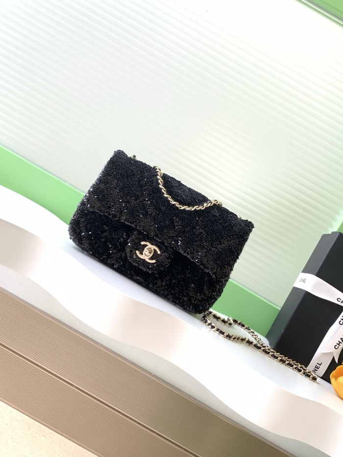 25B CF Sequin Bag “21x14x8cm” -009 =AS4298