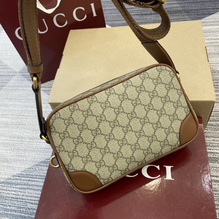GG Emblem Crossbody Bag“23x16.5x8CM”-025=