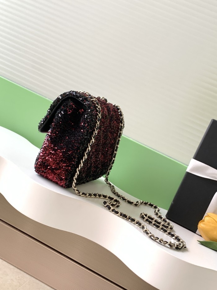 25B CF Sequin Bag “21x14x8cm” -009 =AS4298