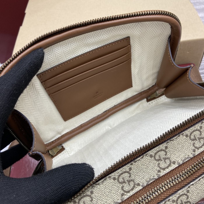 GG Emblem Crossbody Bag“19x12.5x7CM”-065=