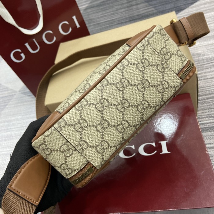 GG Emblem Crossbody Bag“19x12.5x7CM”-065=
