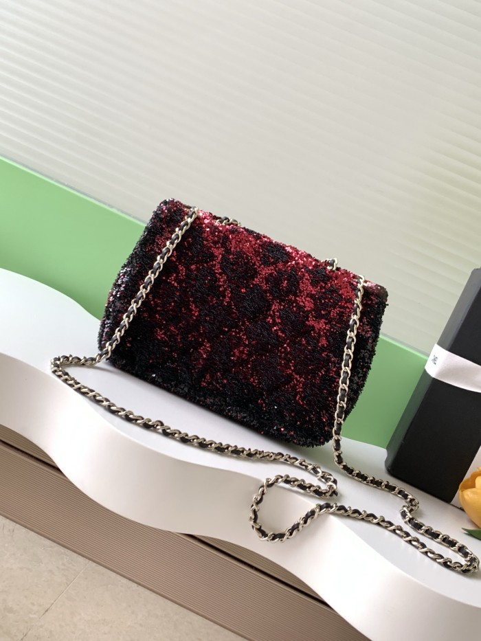25B CF Sequin Bag “21x14x8cm” -009 =AS4298