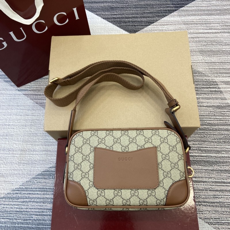 GG Emblem Crossbody Bag“23x16.5x8CM”-025=
