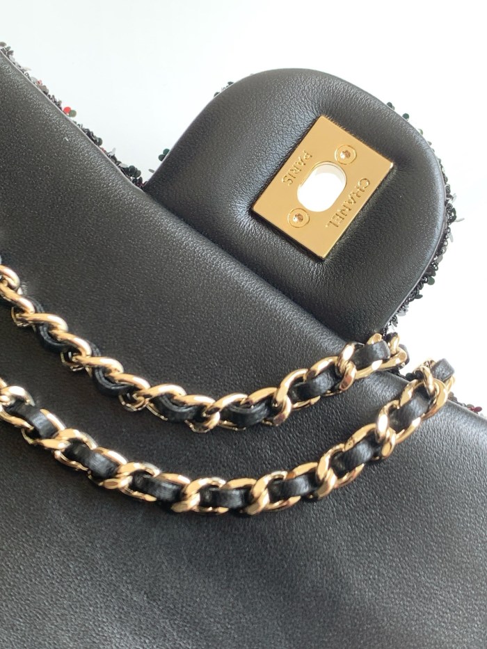 25B CF Sequin Bag “21x14x8cm” -009 =AS4298