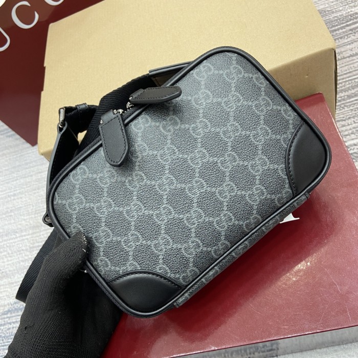 GG Emblem Crossbody Bag“19x12.5x7CM”-065=