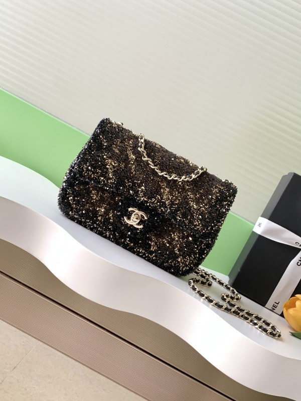 25B CF Sequin Bag “21x14x8cm” -009 =AS4298