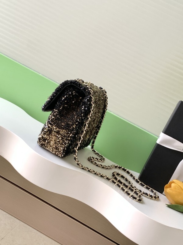 25B CF Sequin Bag “21x14x8cm” -009 =AS4298