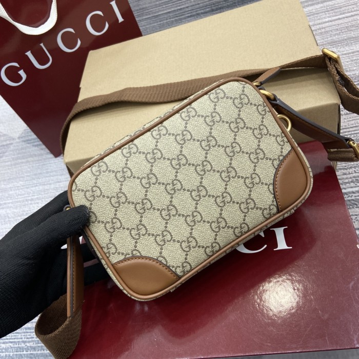 GG Emblem Crossbody Bag“19x12.5x7CM”-065=