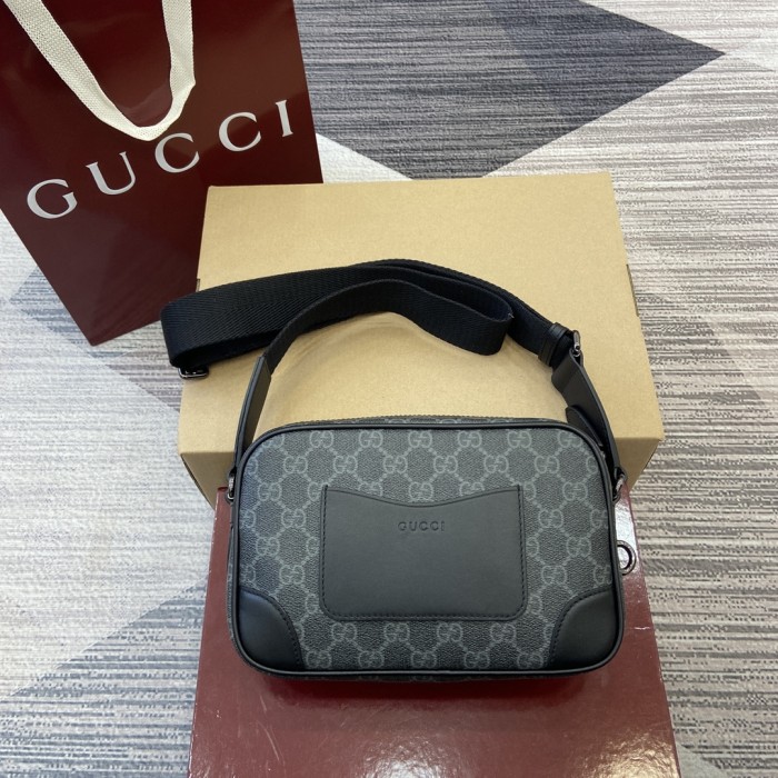 GG Emblem Crossbody Bag“23x16.5x8CM”-025=