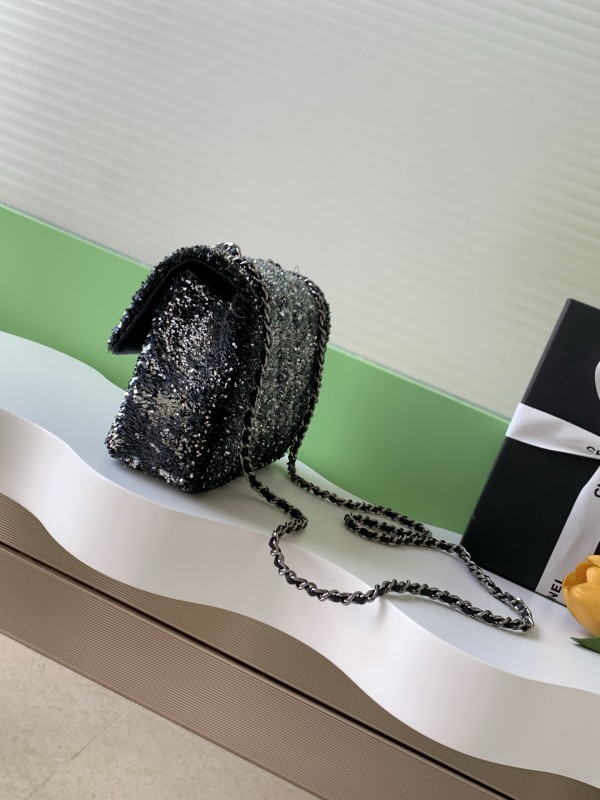 25B CF Sequin Bag “21x14x8cm” -009 =AS4298