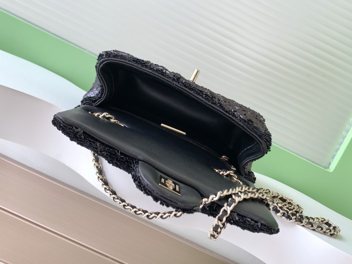25B CF Sequin Bag “21x14x8cm” -009 =AS4298