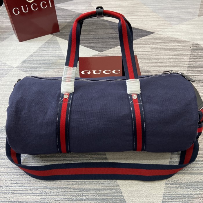Large printed canvas duffle bag“54x24x24CM”-084=