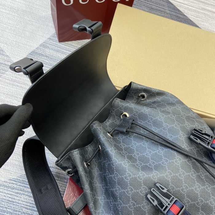 GG Black large backpack“34x42x16CM”-075=