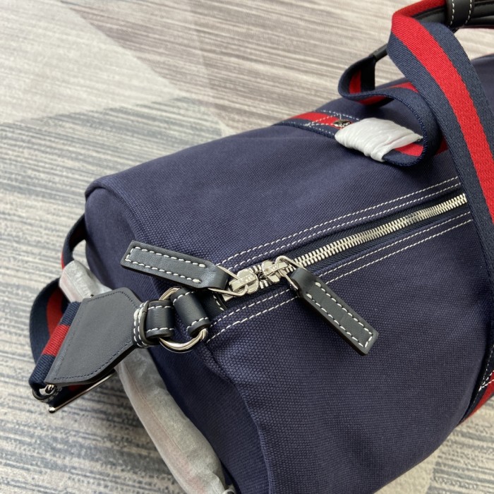 Large printed canvas duffle bag“54x24x24CM”-084=